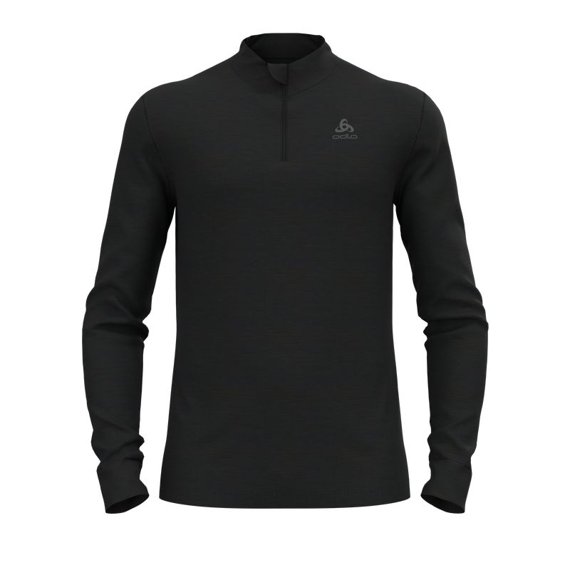 T-shirt Merino 200 Turtle Neck Black - Tee Shirt Ml | Odlo
