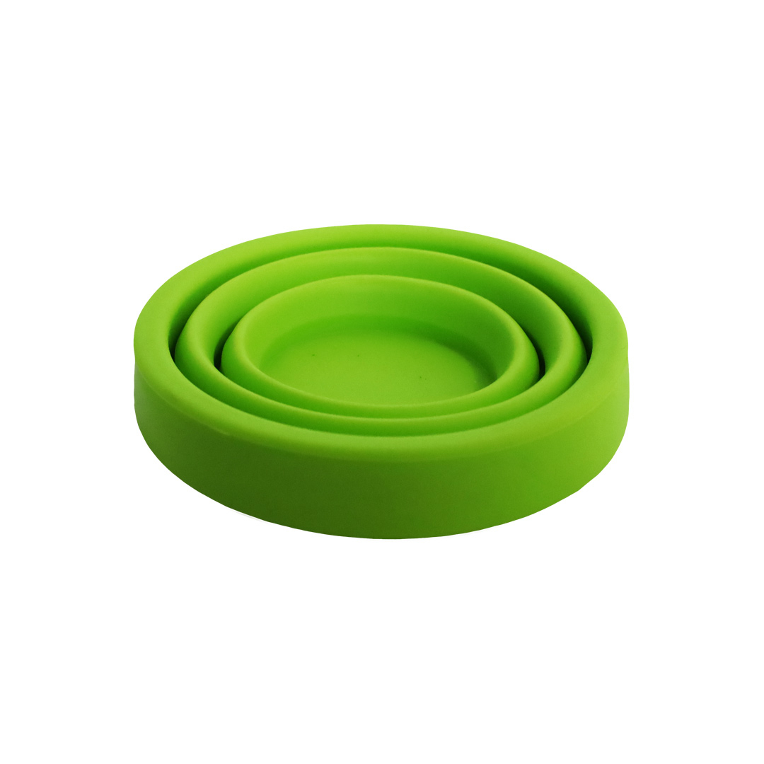 Gobelet Pliant 75 Ml Vert Lime - Assiette - Verre | Azimut Outdoor