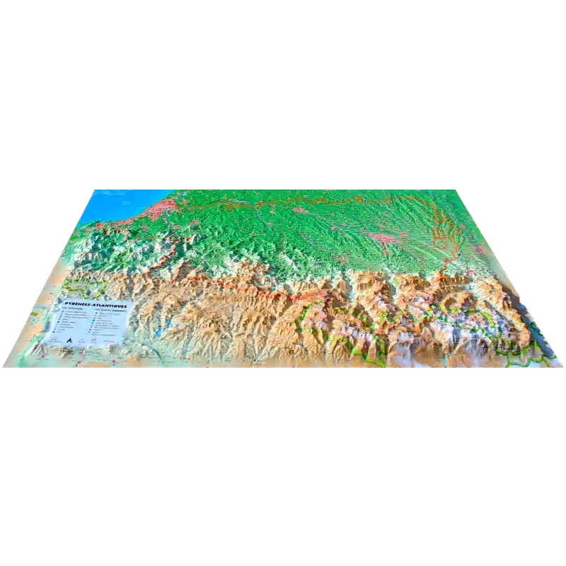 Carte 3d Pyrenees Atlantiques - Cartes | 3dmap