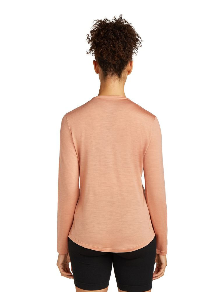 T-shirt Femme Long Merino 125 Cool-lite Sphere Iii Desert Sand - Tee Shirt Ml