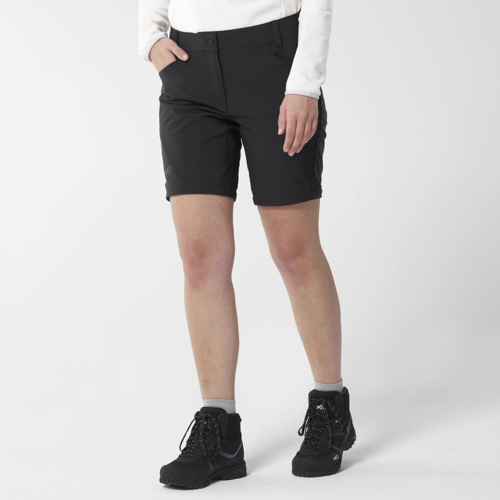 Pantalon Femme Trekker Stretch Zip Off Black - Pantalon | Millet