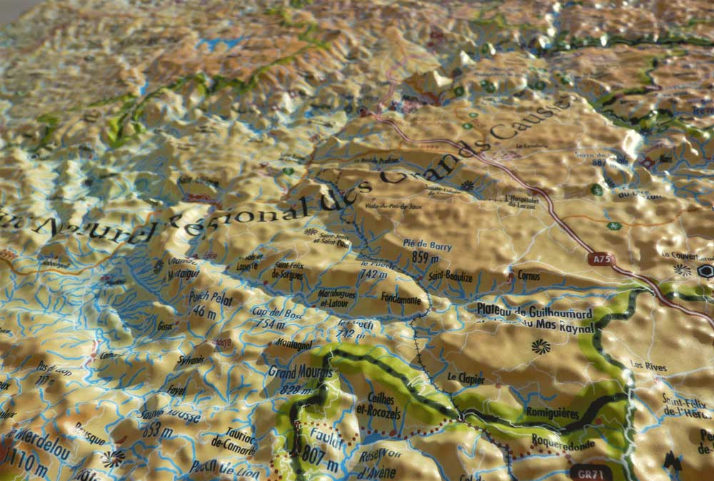 Cevennes Grands Causses - Cartes | 3dmap