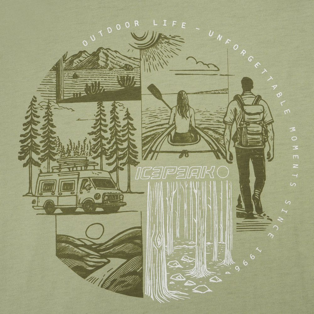 T-Shirt Beeville Vert - Tee Shirt Mc | Icepeak