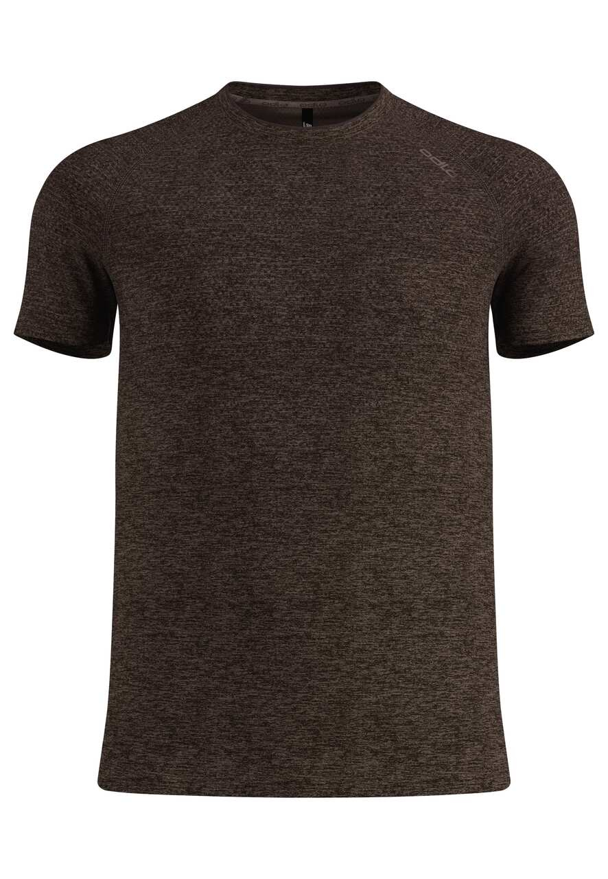 T-Shirt Essential Seamless Brown Granite Melange - Tee Shirt Mc | Odlo
