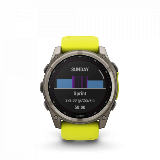 Fenix 8 51mm Solar Sapphire Titane  Graphite - Gps Running | Garmin