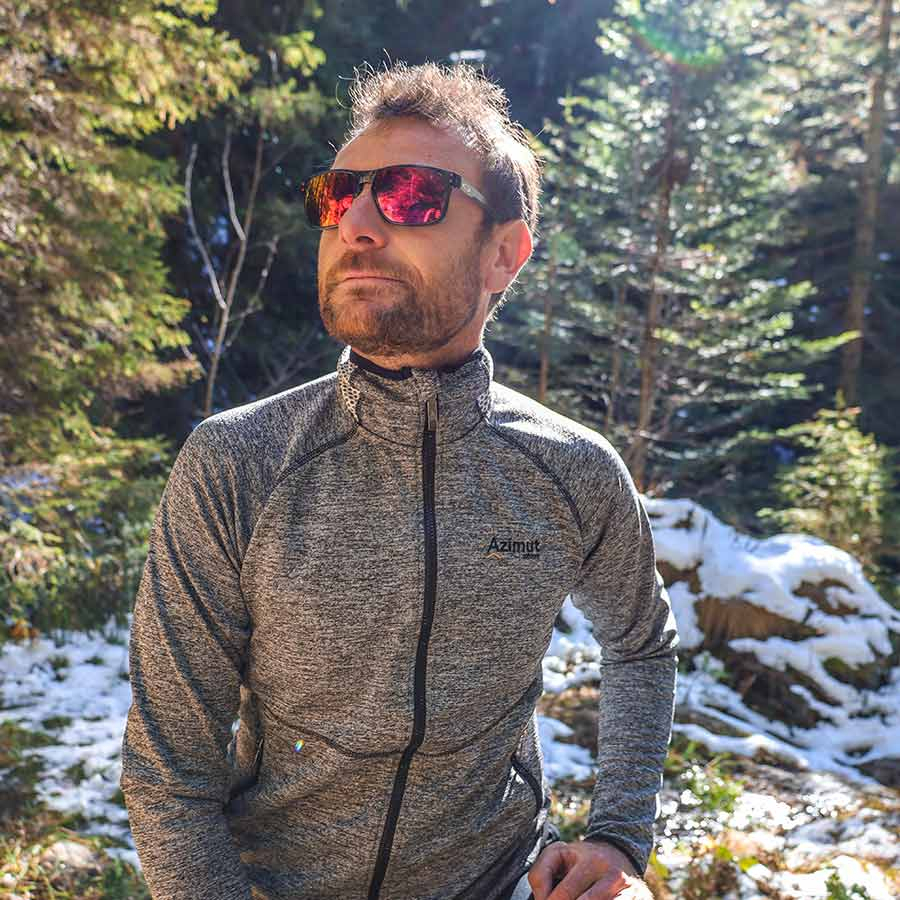 Polaire Randonnee Fleece Veste Micro Grise - Veste | Azimut Outdoor