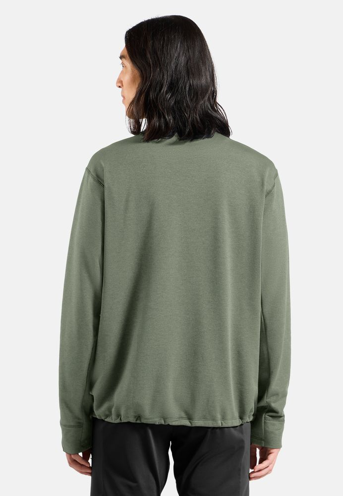Polaire Grid Fleece 1/2 Zip Shadow Melange