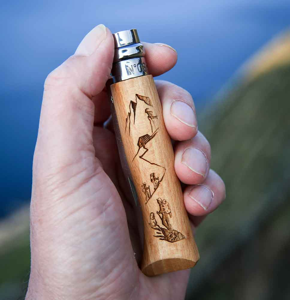 N08 Gravure Rando - Couteau | Opinel