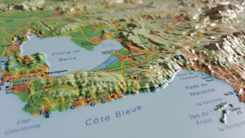 Les Massifs De Provence - Cartes | 3dmap