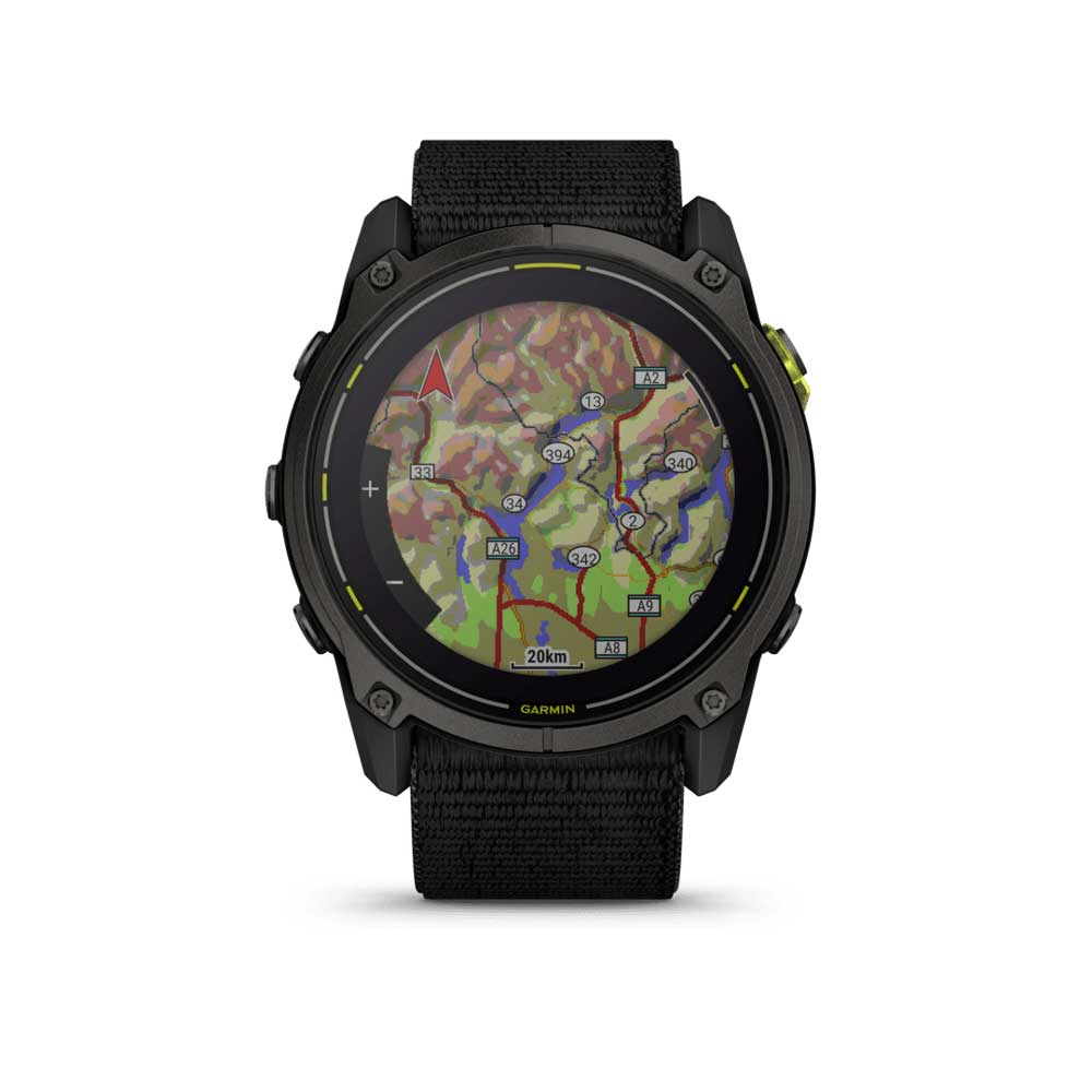 Enduro 3 Solar Sapphire Titane Carbon Gray Dlc - Gps Running | Garmin