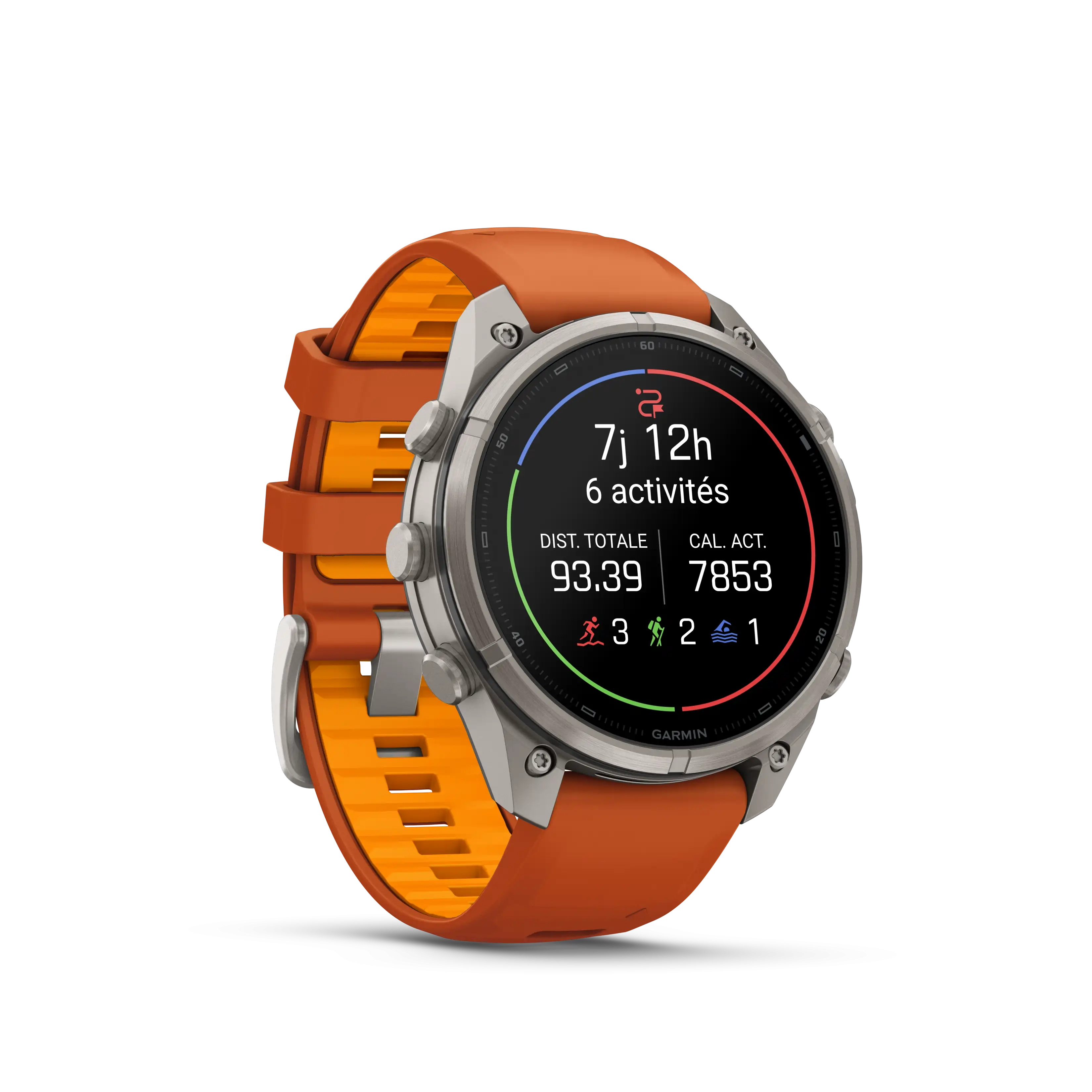 Fenix 9 Pro 47mm Amoled Inreach titane anthracite bracelet Sparkle  - Gps | Garmin