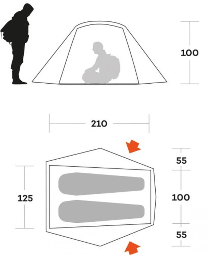 Blow 2 Oil Blue - Tente | Ferrino