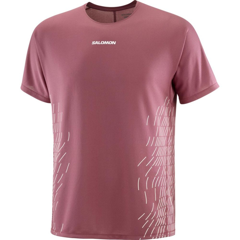 T-shirt Sense Aero Gfx Nocturne Whisper White - Tee Shirt Mc | Salomon