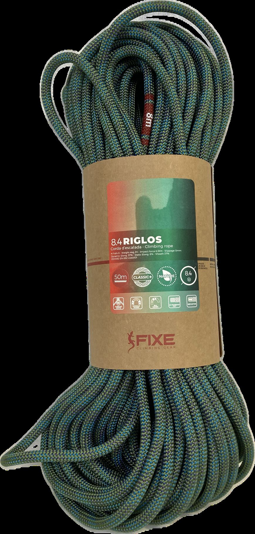 8,4mm Riglos Vert 50 M - Cordes A Double | Fixe