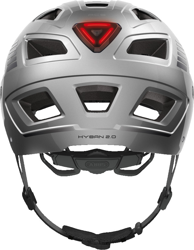 Hyban 2.0 Signal Silver - Casque | Abus