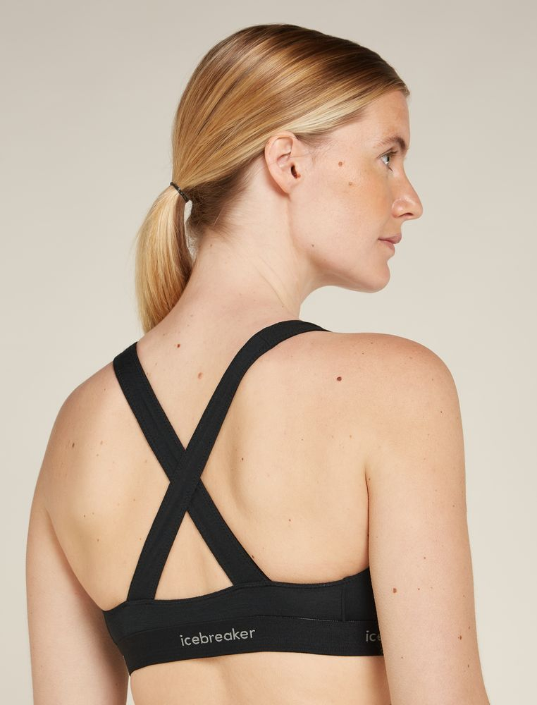 Brassiere Mer 125 Cool-lite Sprite Racerback Black | Icebreaker