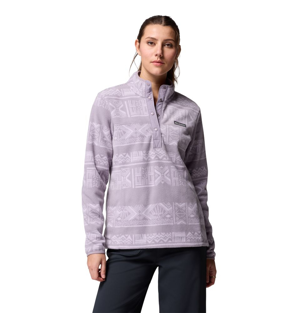 Polaire Femme Benton Springs Printed Shale Purple Dechutes Grey