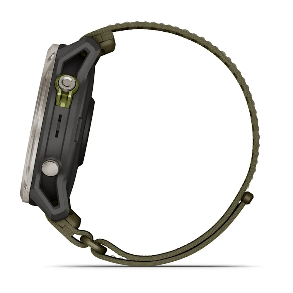 Enduro 4  Solar  51mm  Sapph/tit Silver / Nylon Comf Fit Olive + - Gps