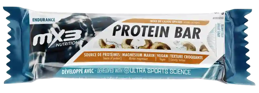 Barre Protéinée Noix De Cajou épicées - Barres | Mx3