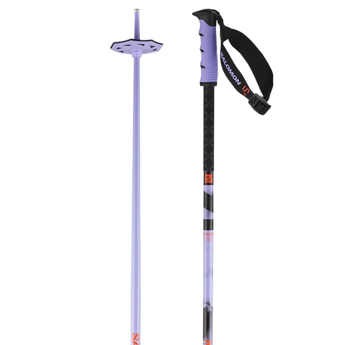 baton de ski salomon Arctic Unisex Poles - Lightweight and Reliable Salomon Steep Purple/Pink Btons de