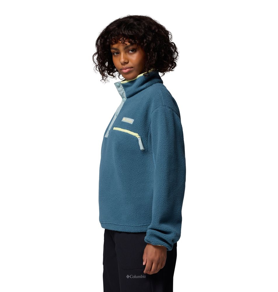 Polaire Femme Helvetia Ii Cropped Everblue Crushed Blue - Polaire