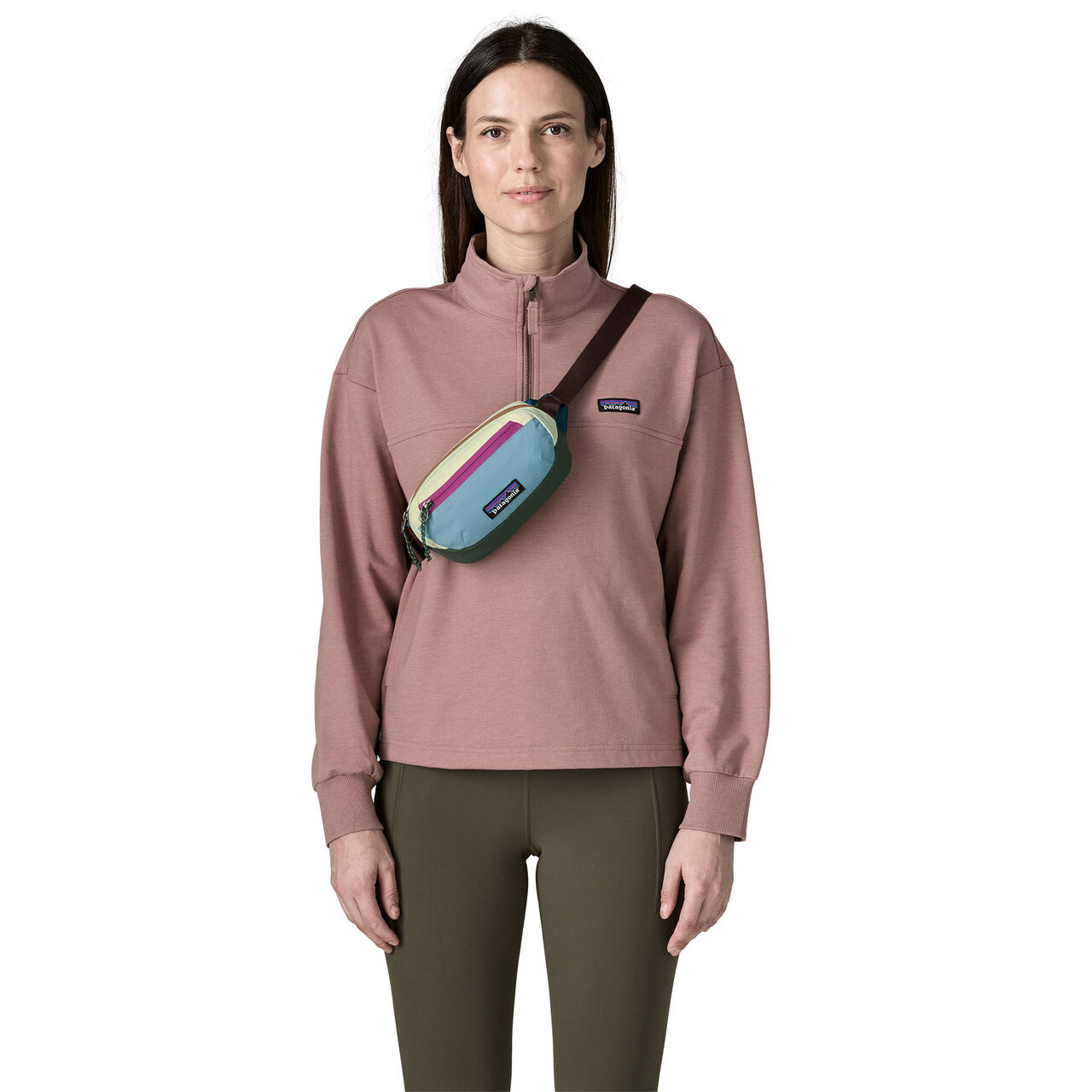 Terravia Mini Hip Pack 1l Patchwork Snowmelt Blue - Bananes | Patagonia