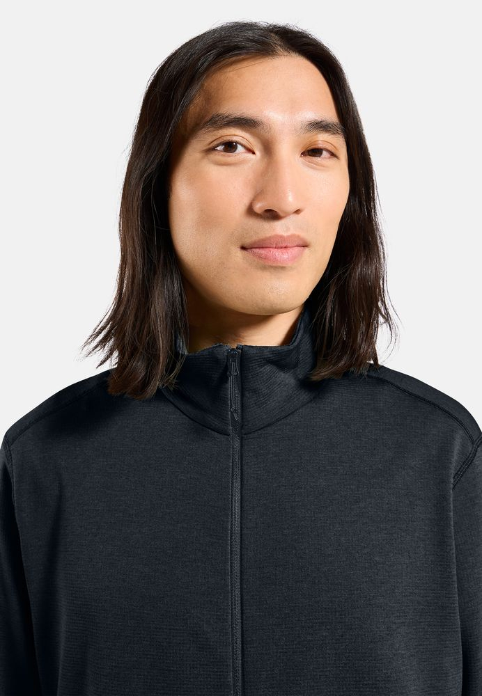 Veste Polaire Grid Fleece Black Melange