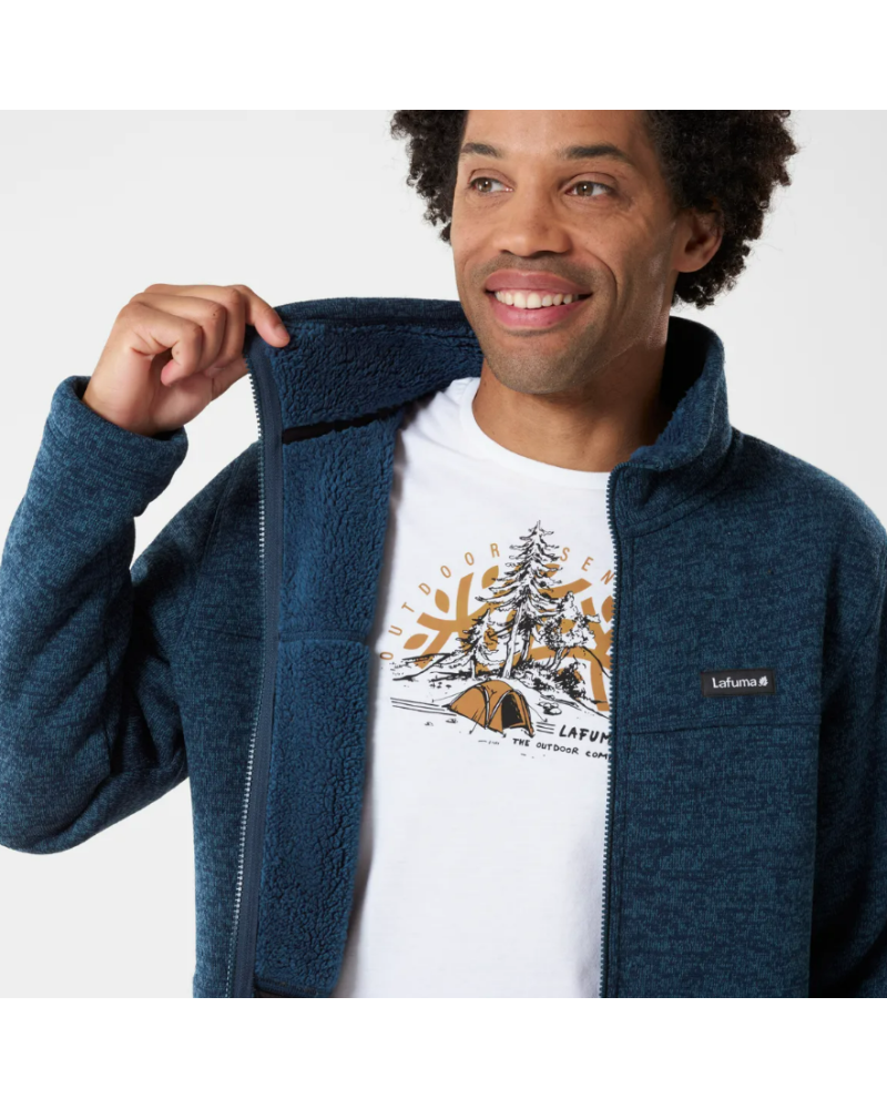 Polaire Cali F-zip Eclipse Blue - Polaire | Lafuma