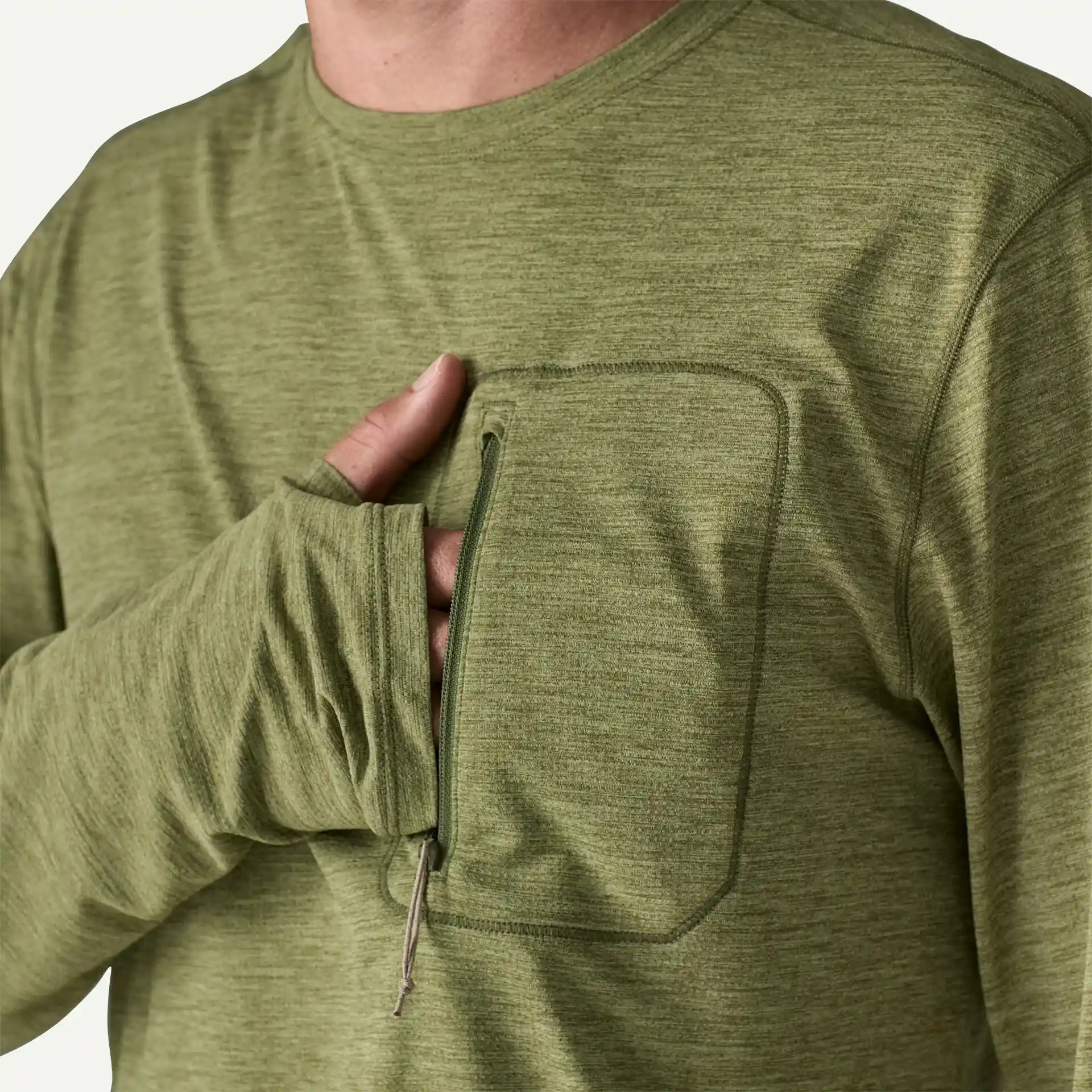 T-Shirt Cap Cool Sun Caper Green - Tee Shirt Ml | Patagonia