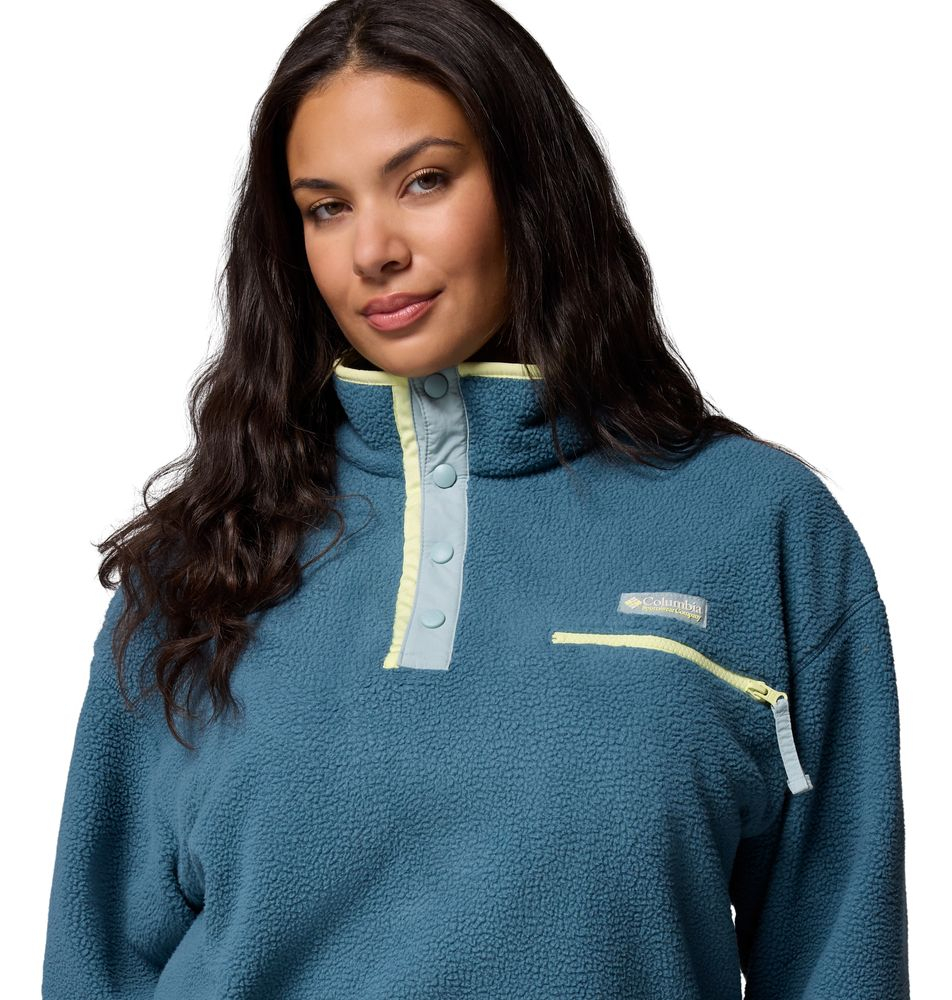 Polaire Femme Helvetia Ii Cropped Everblue Crushed Blue - Polaire
