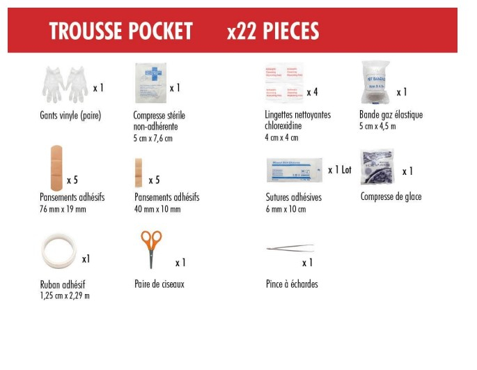 Trousse Pocket - Trousses Secours | Pharma Voyage