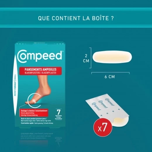 Ampoules Petit Format Bt 7 - Soins Pied | Compeed