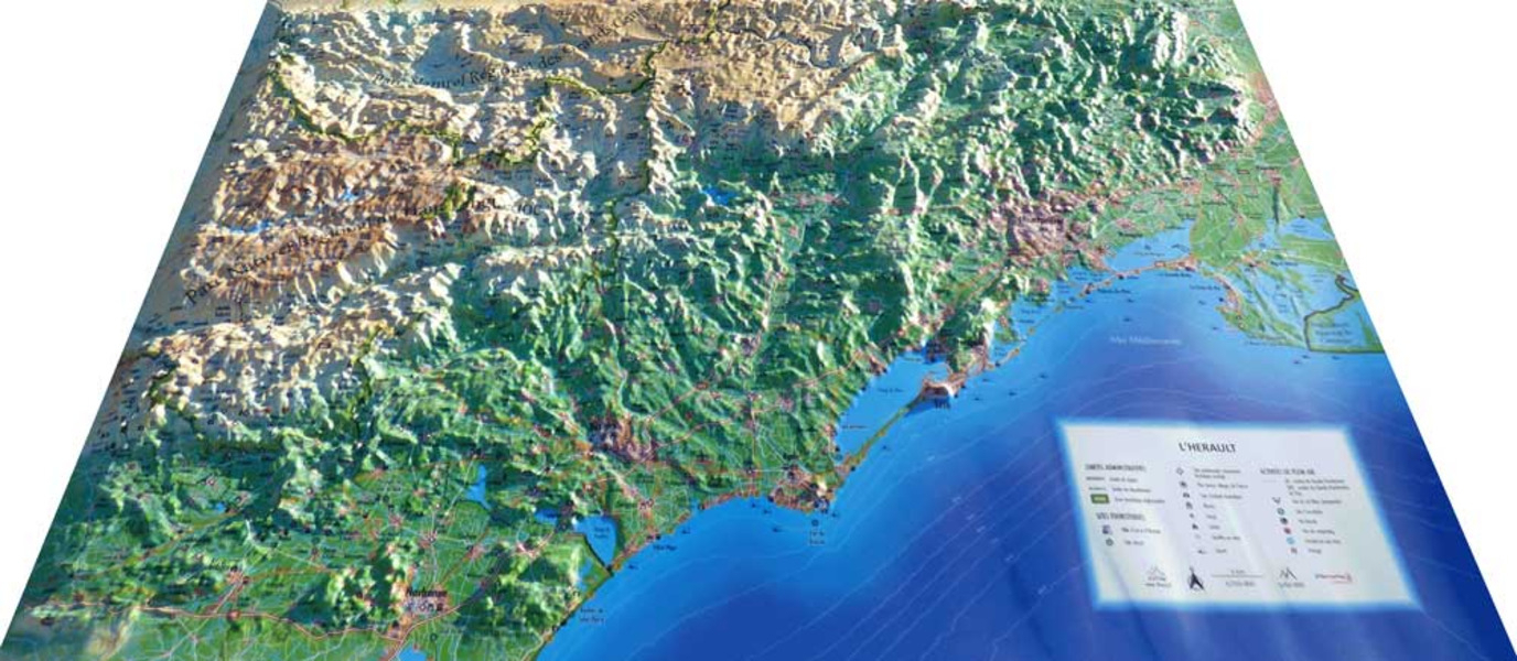 L'herault - Cartes | 3dmap