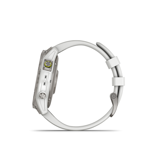 Epix Sapphire Titane Silver - Bracelet Blanc - Gps Running | Garmin