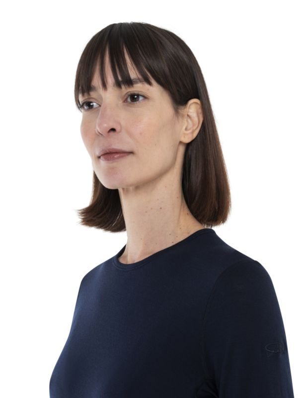 T-shirt Femme 260 Midnight Navy - Tee Shirt Ml | Icebreaker