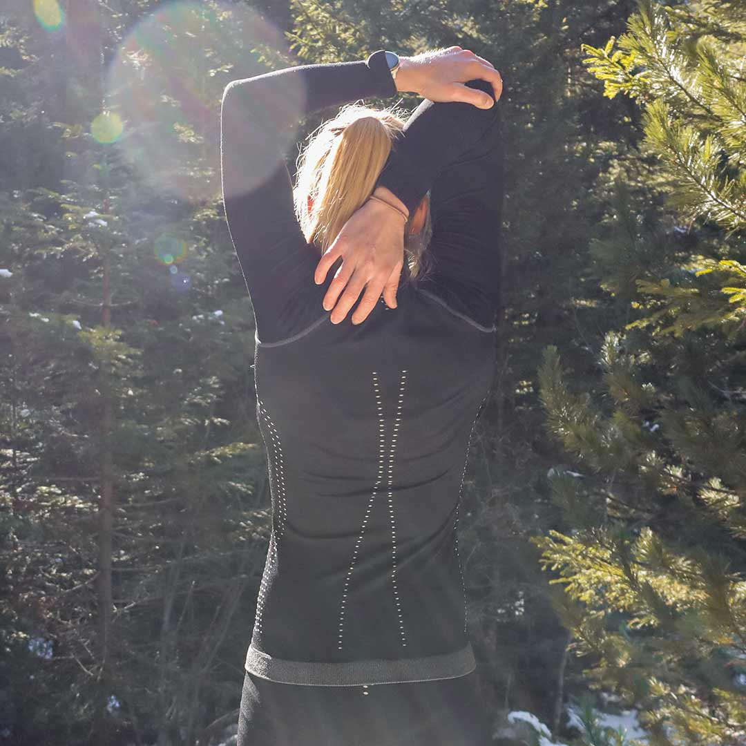 Ladies Seamless T-shirt North Pole Black | Azimut Outdoor