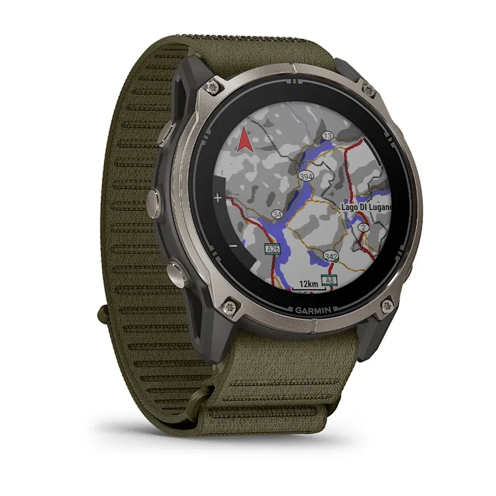 Enduro 4  Solar  51mm  Sapph/tit Silver / Nylon Comf Fit Olive + - Gps
