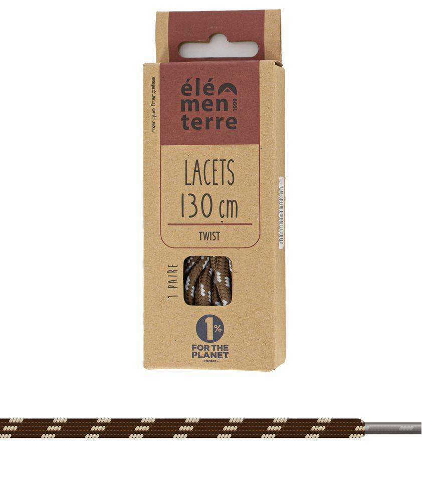Lacets Twist Marron Beige - Lacets | Elementerre
