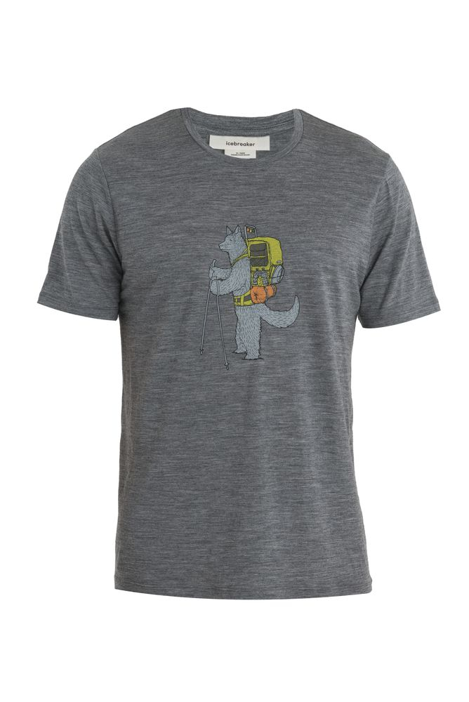 T-shirt Tech Lite II Tech Head Gritstone - Tee Shirt Mc | Icebreaker