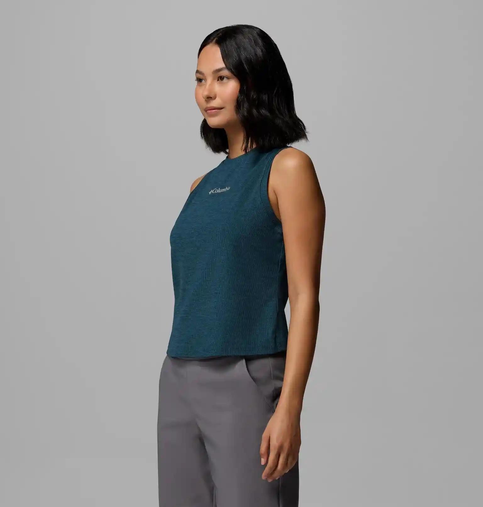 Débardeur Femme Columbia Move High Neck Everblue Heather - Debardeur | Columbia