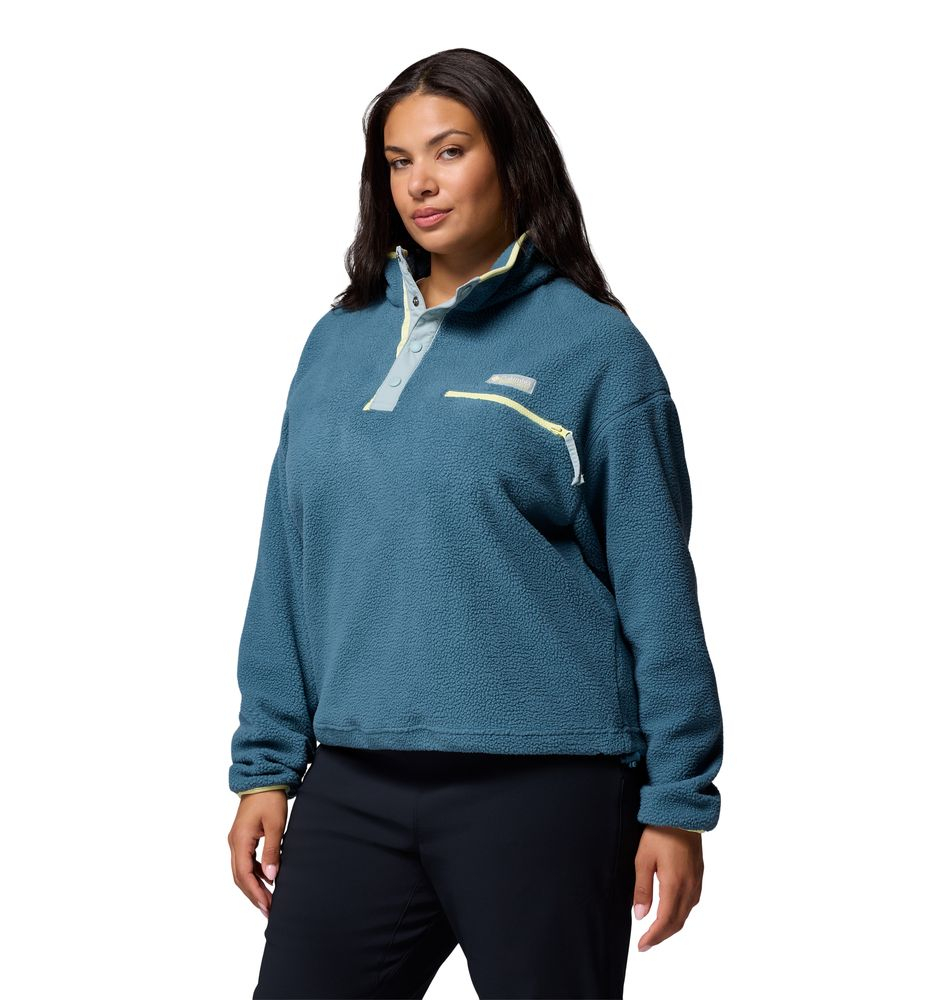 Polaire Femme Helvetia Ii Cropped Everblue Crushed Blue - Polaire