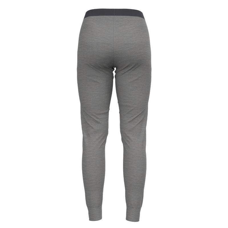 Collant Femme Merino 200 Long Steel Grey Melange - Pantalon | Odlo