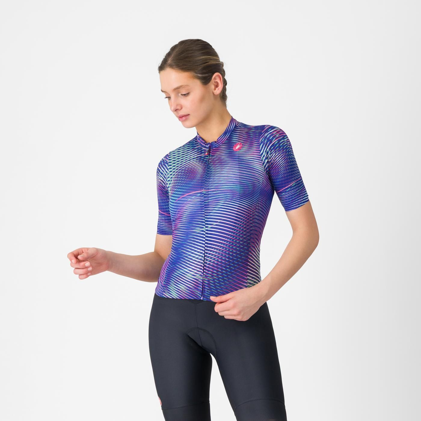 Maillot Cosmic Vortex Multico Ultra Violet Rose Femme