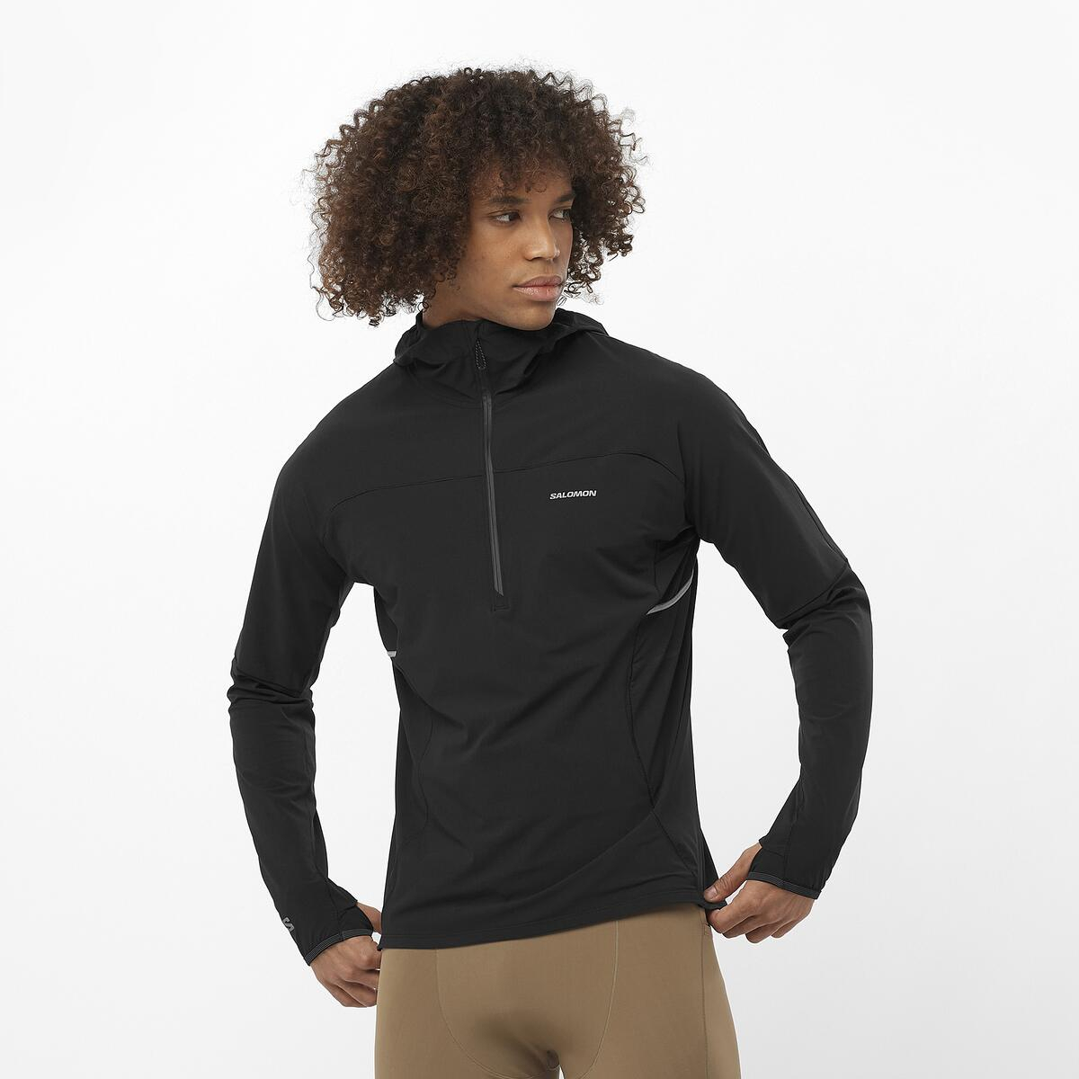 Pull Sense Aero Hybrid Deep Black - Veste | Salomon