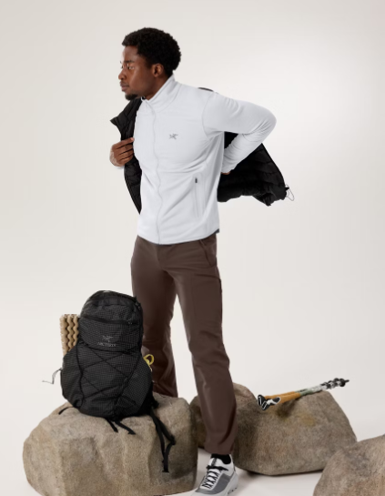 Sweat à demi-zippé en polartec à capuche delta - Arc'teryx - Homme