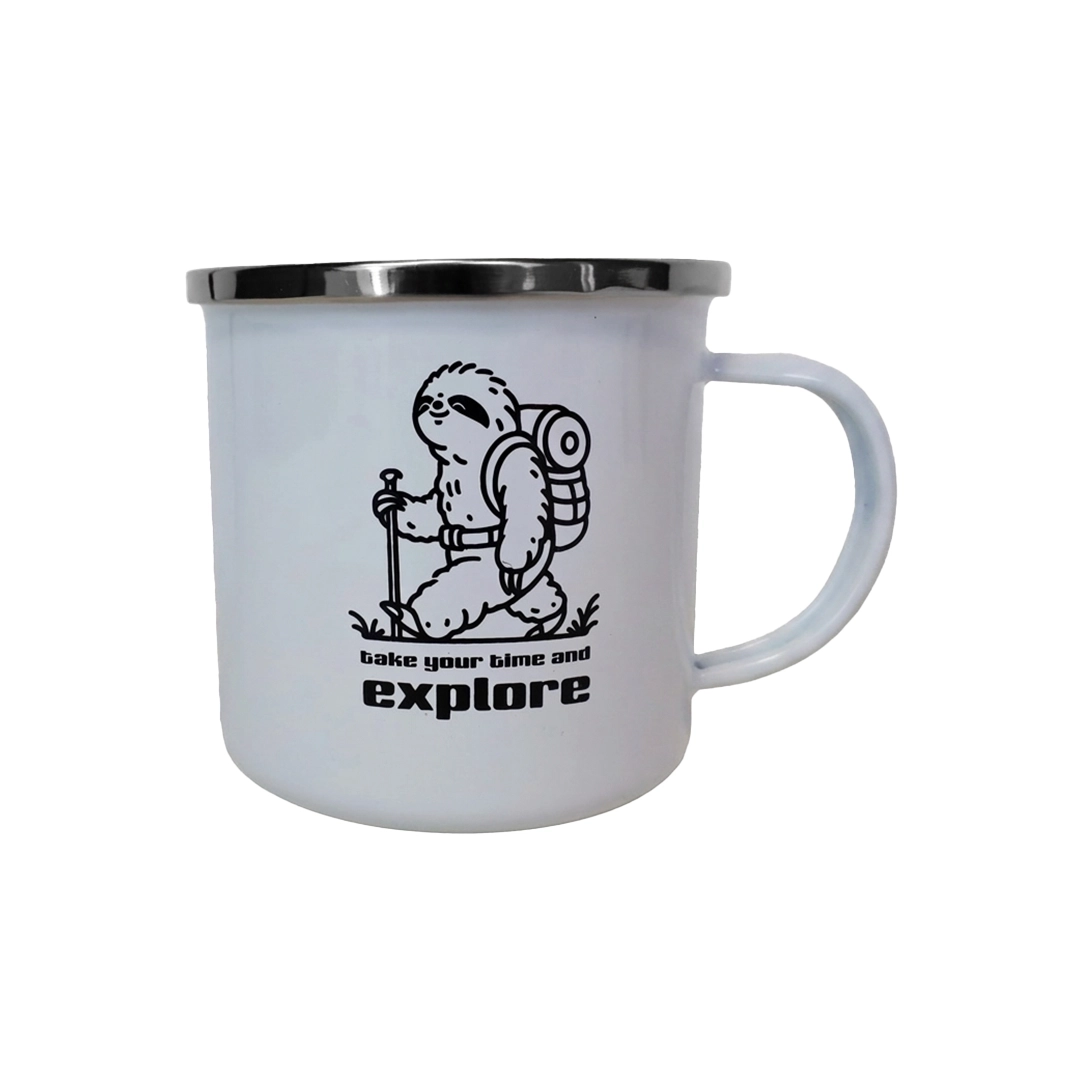 Mug Emaille Take Time To Explore - Assiette - Verre