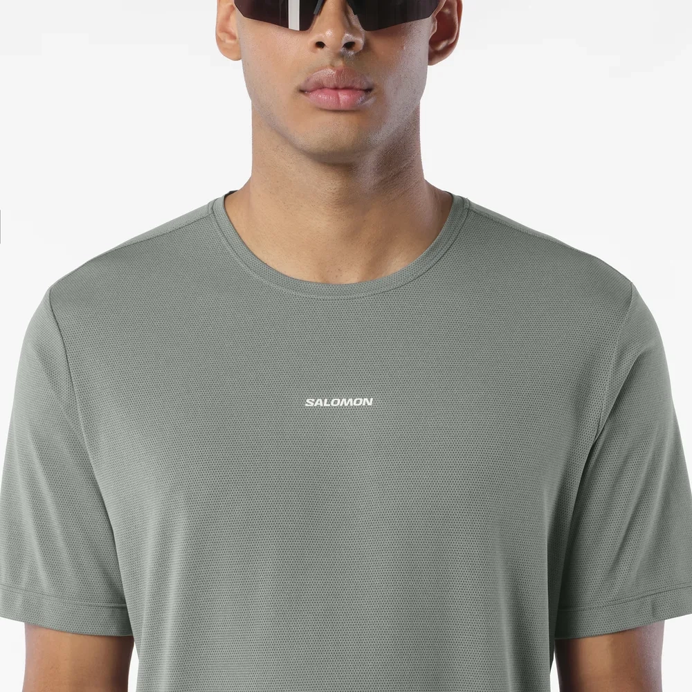 T-shirt Shkout Core Castor Grey - Tee Shirt Mc | Salomon