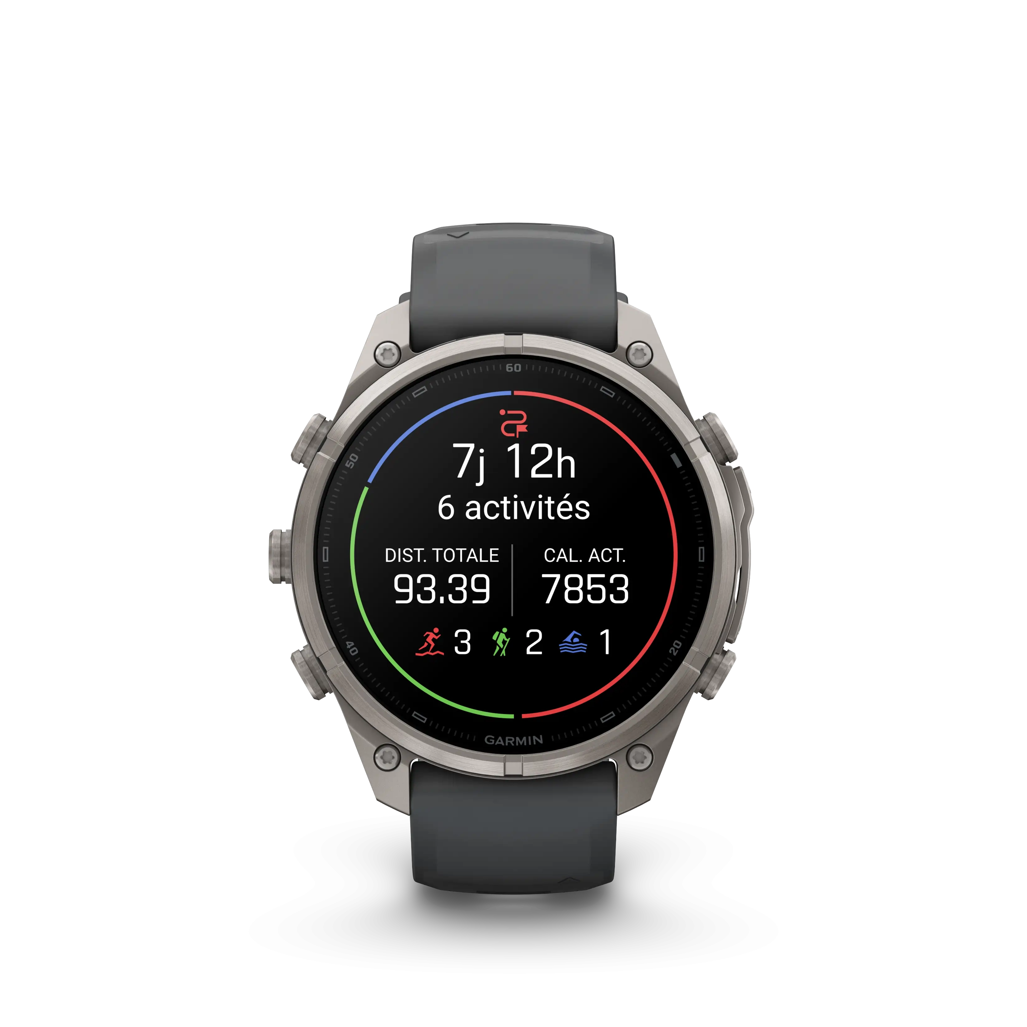 Fenix 9 Pro 47mm Amoled Inreach Titane graphite noir - Gps | Garmin