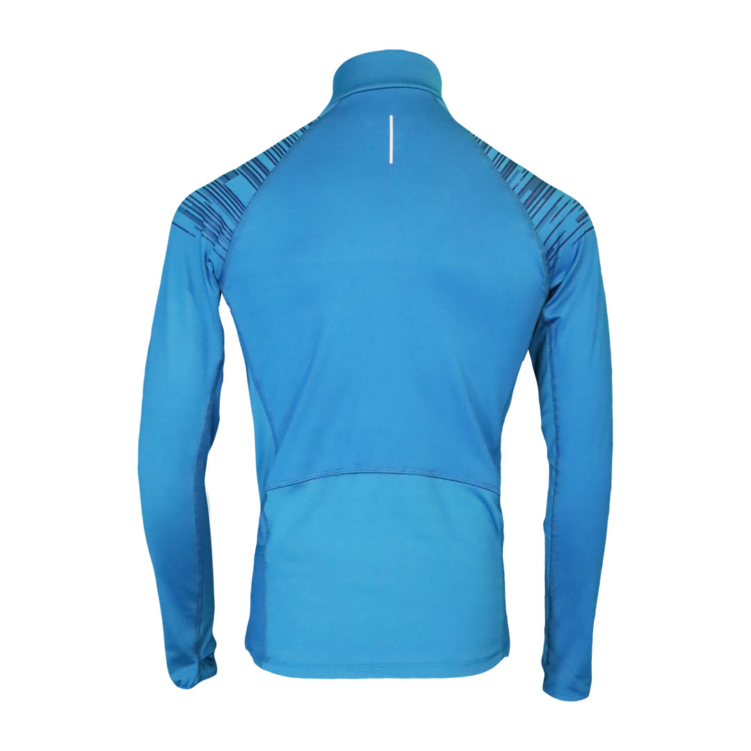 Men Fleece 1/2 Zip Top Trail+ Aqua Marine | Impulse Outdoor