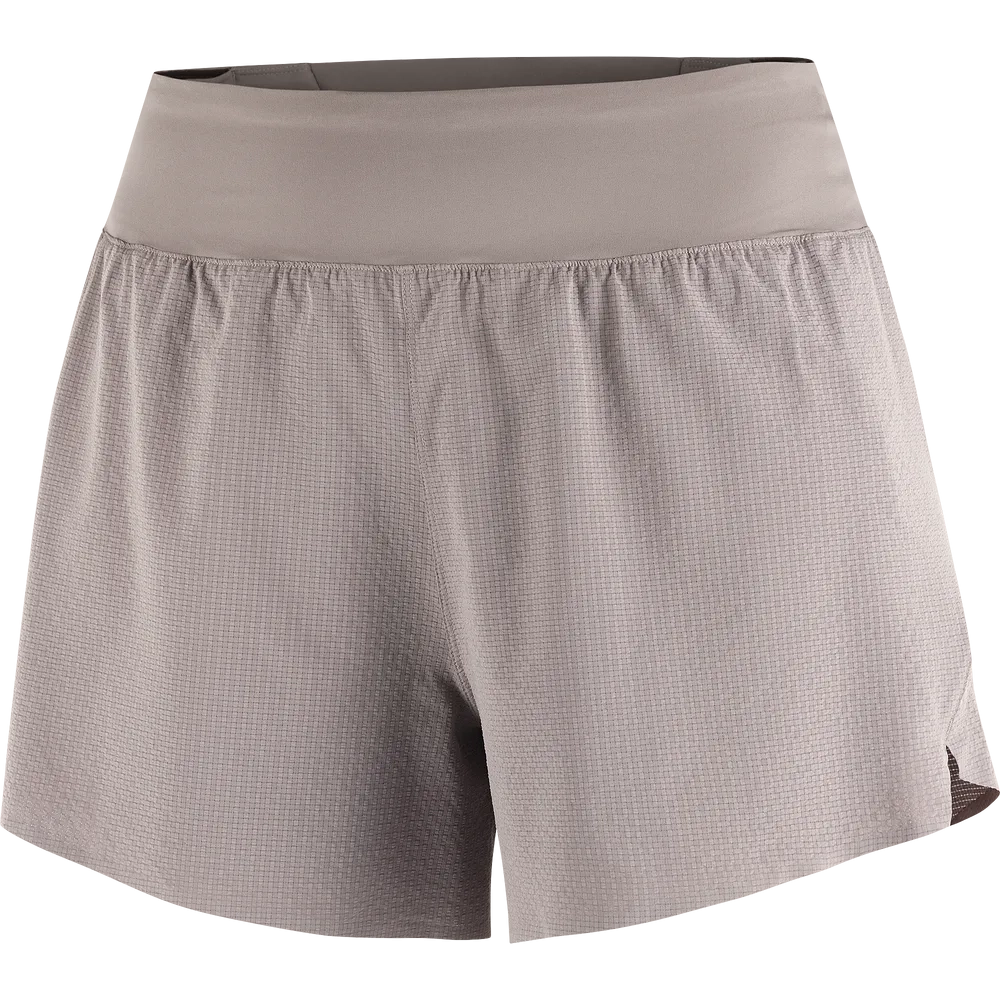 Short Femme Sense Aero Stow 4" Iron - Short | Salomon